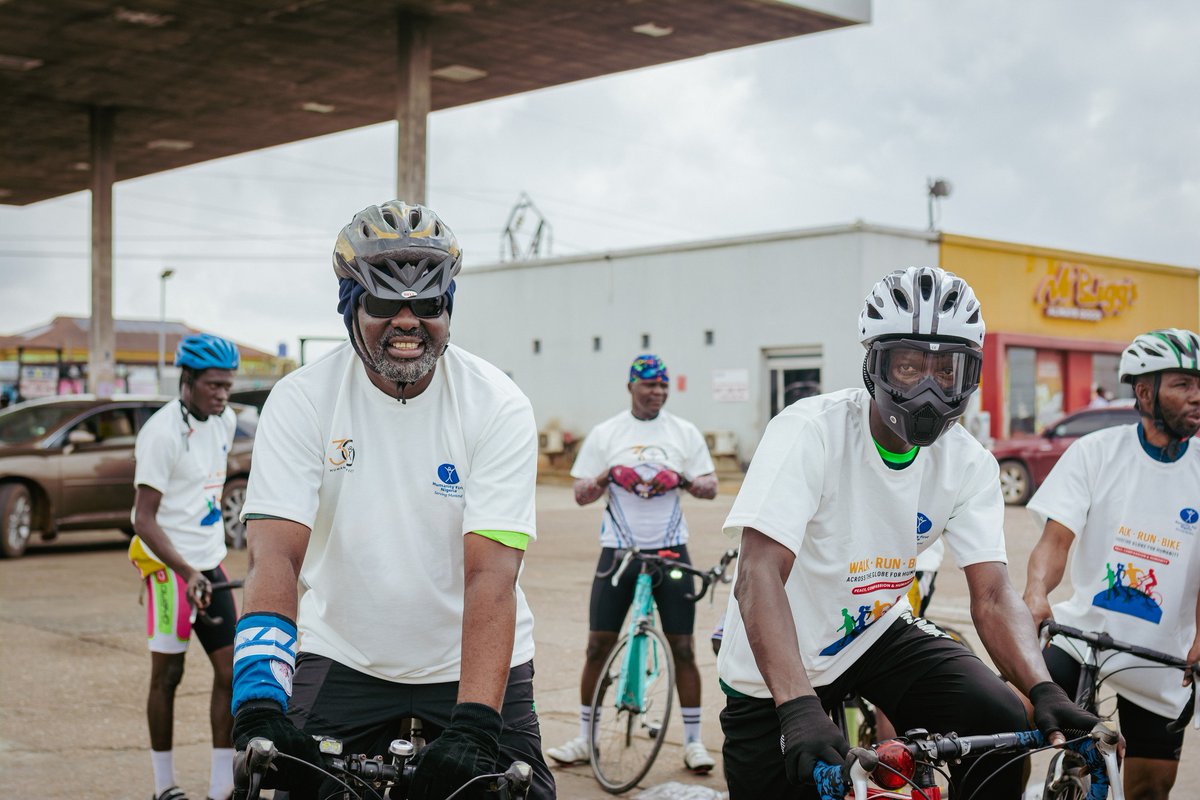 HumanityFirstN1's tweet photo. A Triumphant Arrival for #Humanity!
The Humanity First Nigeria Walk, Run, and Bike event was a powerful display of community spirit, bringing together people of all ages to celebrate Humanity First's 30th Anniversary.

https://t.co/2pKEX4bQzU https://t.co/PsWnenot3g