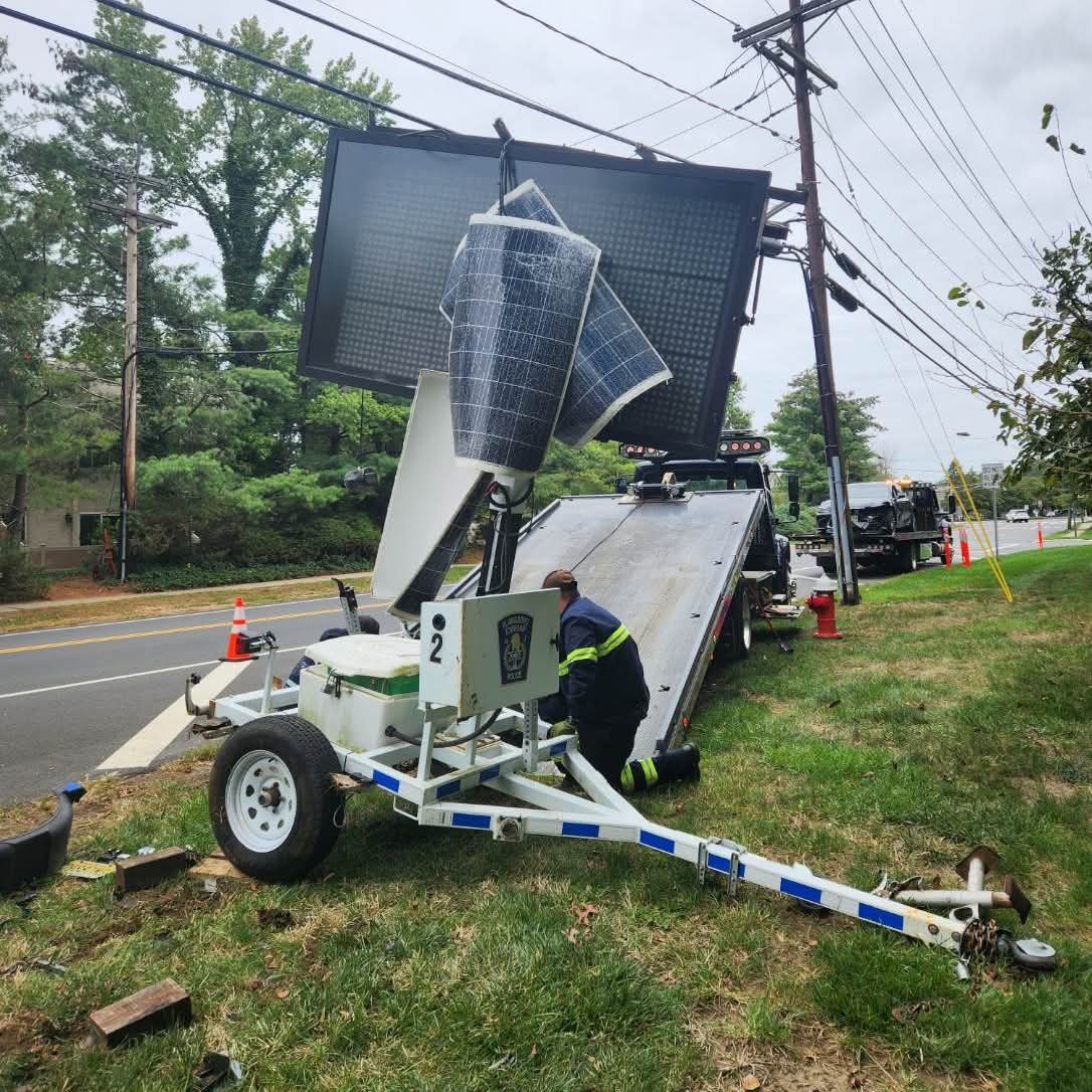 🚦 Project Safe Roads Alert 🚦
One of our Variable Message Boards was struck today! These signs are utilized to alert the public of important roadway events in real time.  

⚠️ Drive Like Lives Depend on It

📢 Remind everyone: safety starts with you!