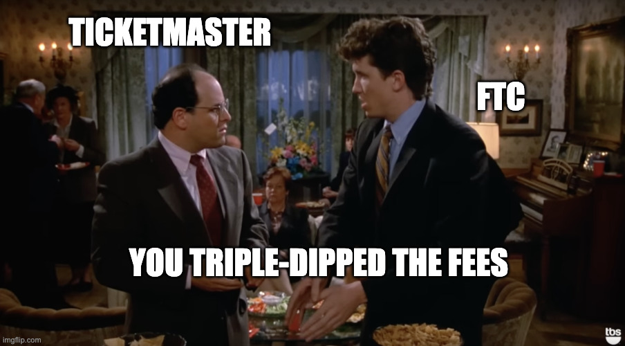 Ever wonder why <a href="/LiveNation/">Live Nation</a>-<a href="/Ticketmaster/">Ticketmaster</a> never cracked down on #ticketbots despite (literally) years of their lobbyists railing against "predatory resale" in Congress and statehouses around the country? The answer <a href="/FTC/">FTC</a> found should surprise exactly no one.