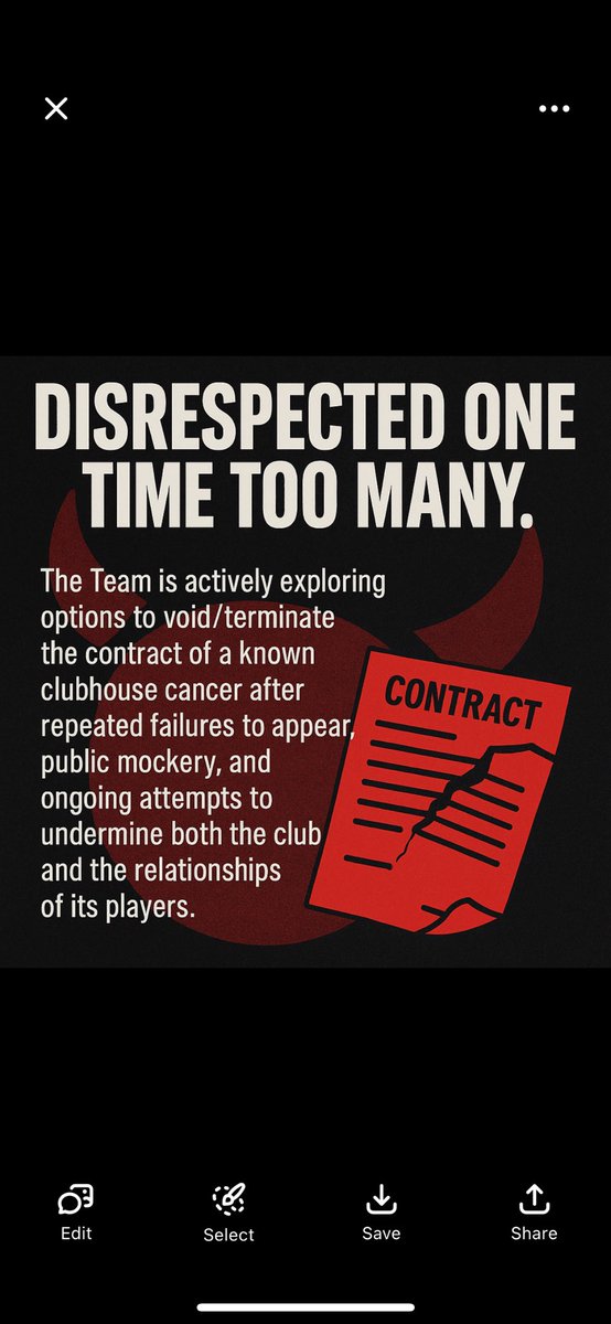 BREAKING: Tension rising in Baltimore’s clubhouse. Reports indicate the team has been disrespected one time too many. Sources say termination discussions are on the table. More details to follow.