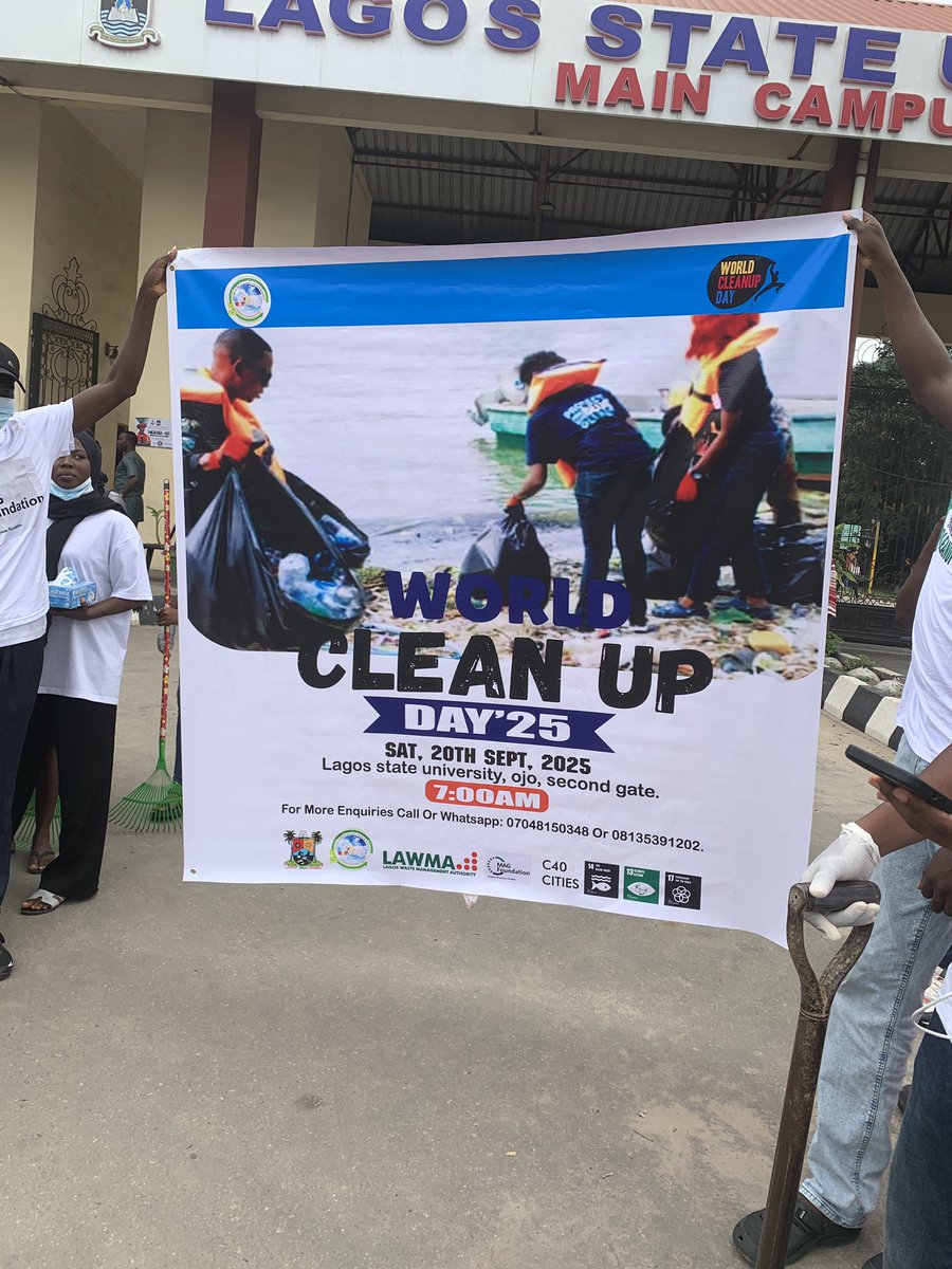 giwa_foundation's tweet photo. World Cleanup Day isn’t just about cleaning our streets; it’s about raising awareness, changing habits, and creating a future where people and nature can thrive together. 🌱

Let’s keep proving that collective effort🤍
Because when millions of hands join together, change occurs https://t.co/9f1kYPYf2f