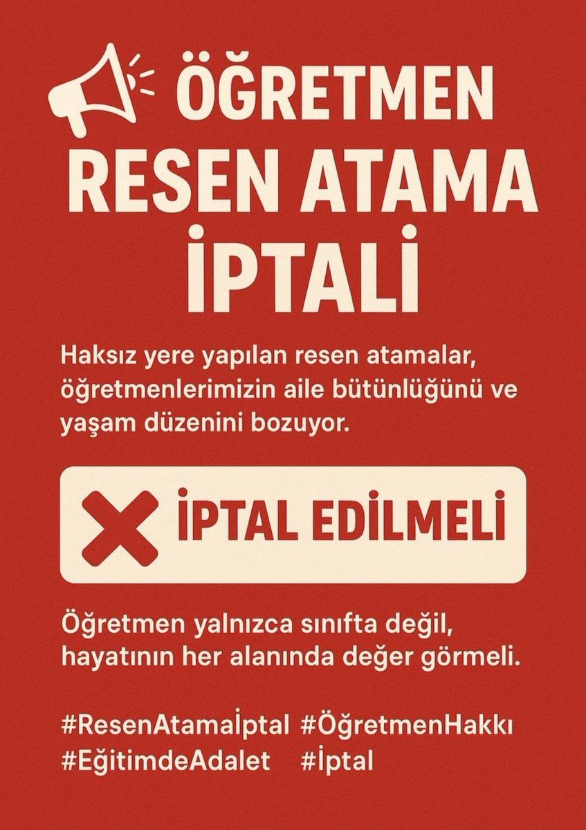 <a href="/Yusuf__Tekin/">Yusuf Tekin</a> öğretmenlerin mağduriyetini görmüyor ve duymuyor musunuz? #ÖğretmenineSahipÇıkTürkiye