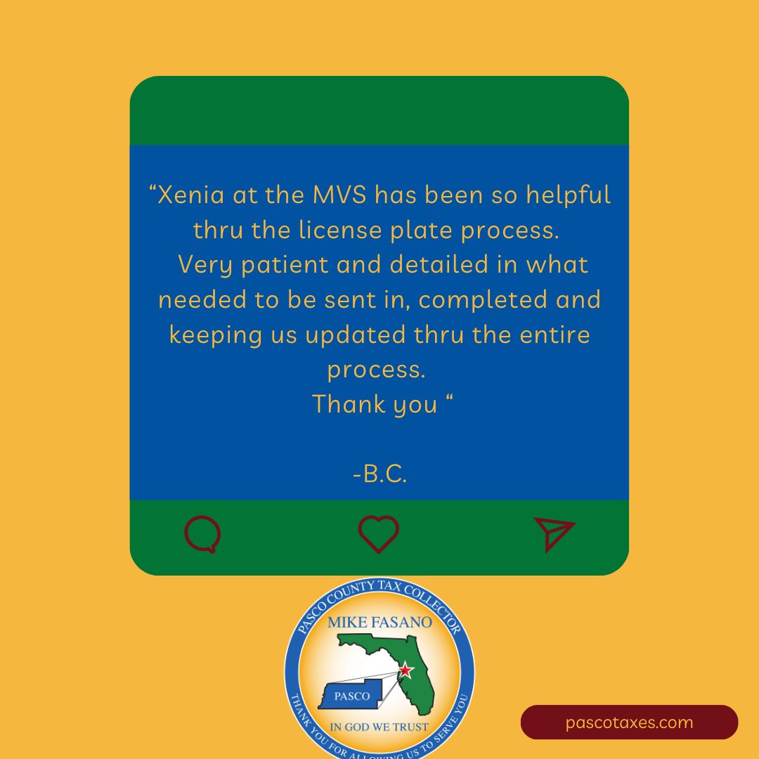 An extraordinary comment received from a happy Pasco resident.  Thank you for taking the time to express your positive experience. We look forward to serving you and others in the community in the future!
<a href="/fasanomike/">Mike Fasano</a> <a href="/GregGiordano1/">Greg Giordano</a>