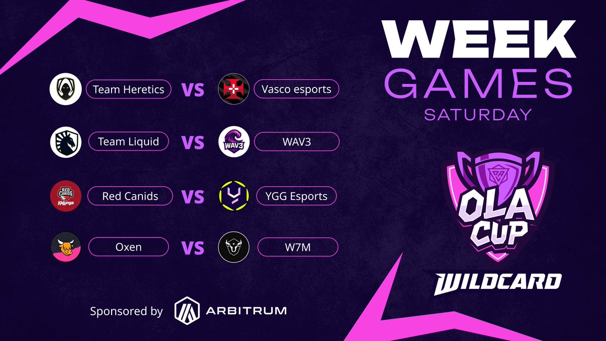 OLAGuildGames's tweet photo. ¡CALENDARIO OLA CUP! 🏆

¡Se aproximan los Playoffs y no te podés perder esta doble fecha!
Ya están disponibles las predicciones de la semana.
¿Qué esperas para votar? 👇
https://t.co/O7BQUNdS9Q