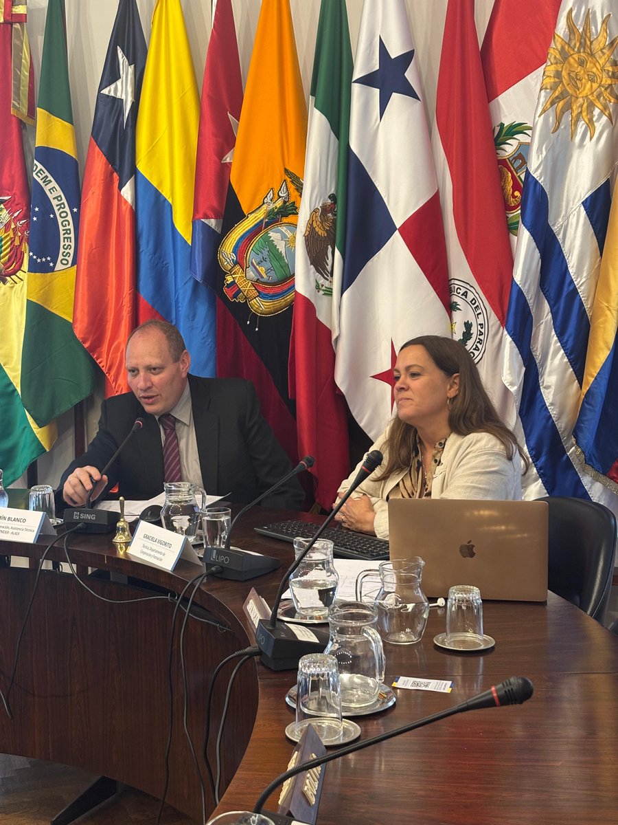 ALADI_SG's tweet photo. Palestra virtual para estudantes da @udelima 📚 

🔎 O Subsecretário Benjamín Blanco e Graciela Vigorito, do Dpto de Cooperação e Formação, apresentaram uma palestra institucional sobre o trabalho da Associação. Também foram destacadas ferramentas gratuitas, como o @CVF_ALADI 📲 https://t.co/QCJfGBcfXK