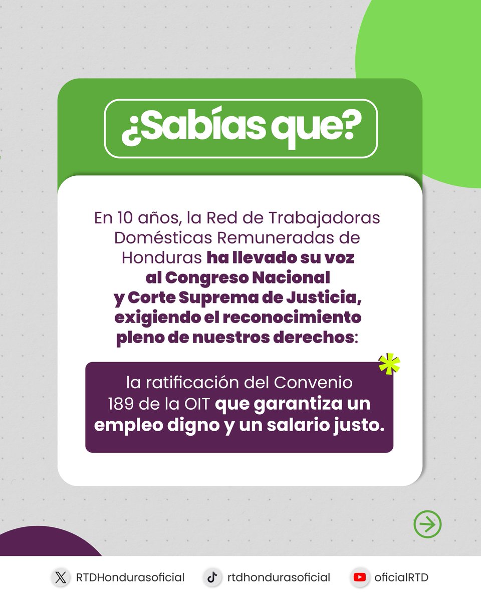 RtdHonduras's tweet photo. ⏳ Faltan 5 días para conmemorar una década de ser semilla vital organizada, sosteniendo la vida y la economía.

¡Somos trabajadoras!

#10AñosRTD #SomosTrabajadoras #DignidadLaboral https://t.co/ppvhMYOD5b