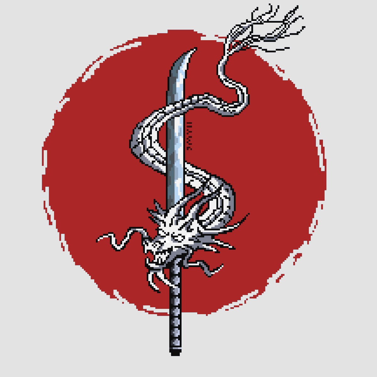 JmyllPixels's tweet photo. 22. Dragon #swordtember2025 #pixelart #ドット絵 #pixelartist https://t.co/8S45nBcpsS