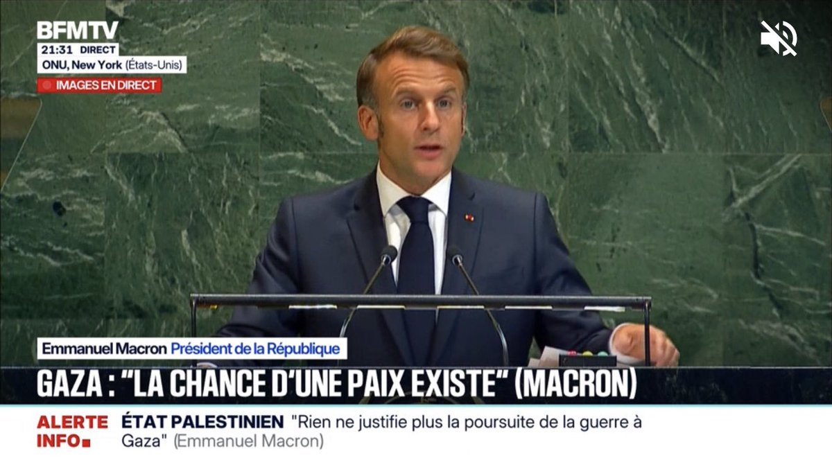 Fier de la France, fier d’être français. 🇫🇷🇵🇸

Une décision juste, nécessaire, historique.

Un discours équilibré, engagé pour la paix.

Que justice soit rendue aux familles israéliennes, et que la guerre terrible à Gaza se termine sans plus tarder.

Il est temps.