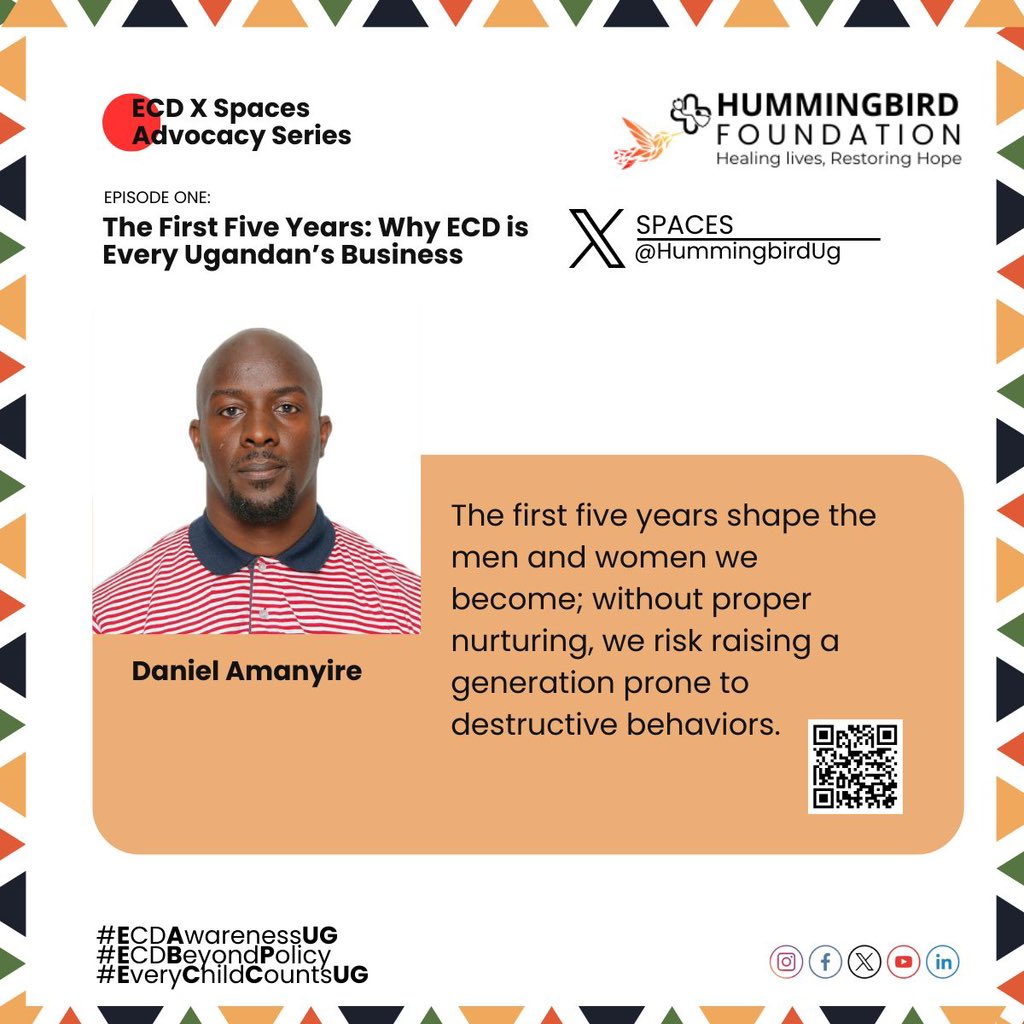 Today I had the great opportunity to host the X Space on the topic, “Why Early Childhood Development is Every Ugandan’s business”

Thank you to <a href="/rnamara2025/">Ruth Namara</a> <a href="/DanAmanyireUg/">Daniel Amanyire</a> for adding their voices to this conversation👏🏽

#ECDAwarenessUg #ECDBeyondPolicy #EveryChildCountsUG
