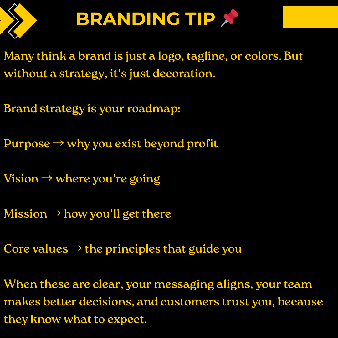 ExcelBabalola's tweet image. Brand strategy isn’t a “nice to have”; it’s the foundation for building a business that lasts.
#BrandStrategy #PurposeDrivenLife #CoreValues #MarketingStrategy  #BusinessGrowth #BuildingTrust