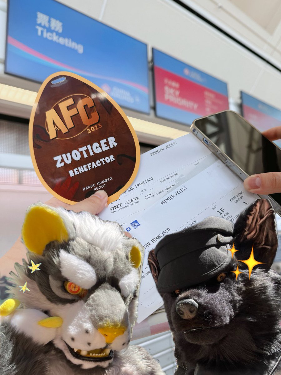 Me: Finally home!

<a href="/LouiseWOLF_/">LouiseWOLF🐕‍🦺 🔜PAWcon</a> : Careful—if you fly back to China and re-enter, they’ll charge you 100k

Me: 😭😭😭

What an amazing time! Can’t wait for next year!!#AFC2025