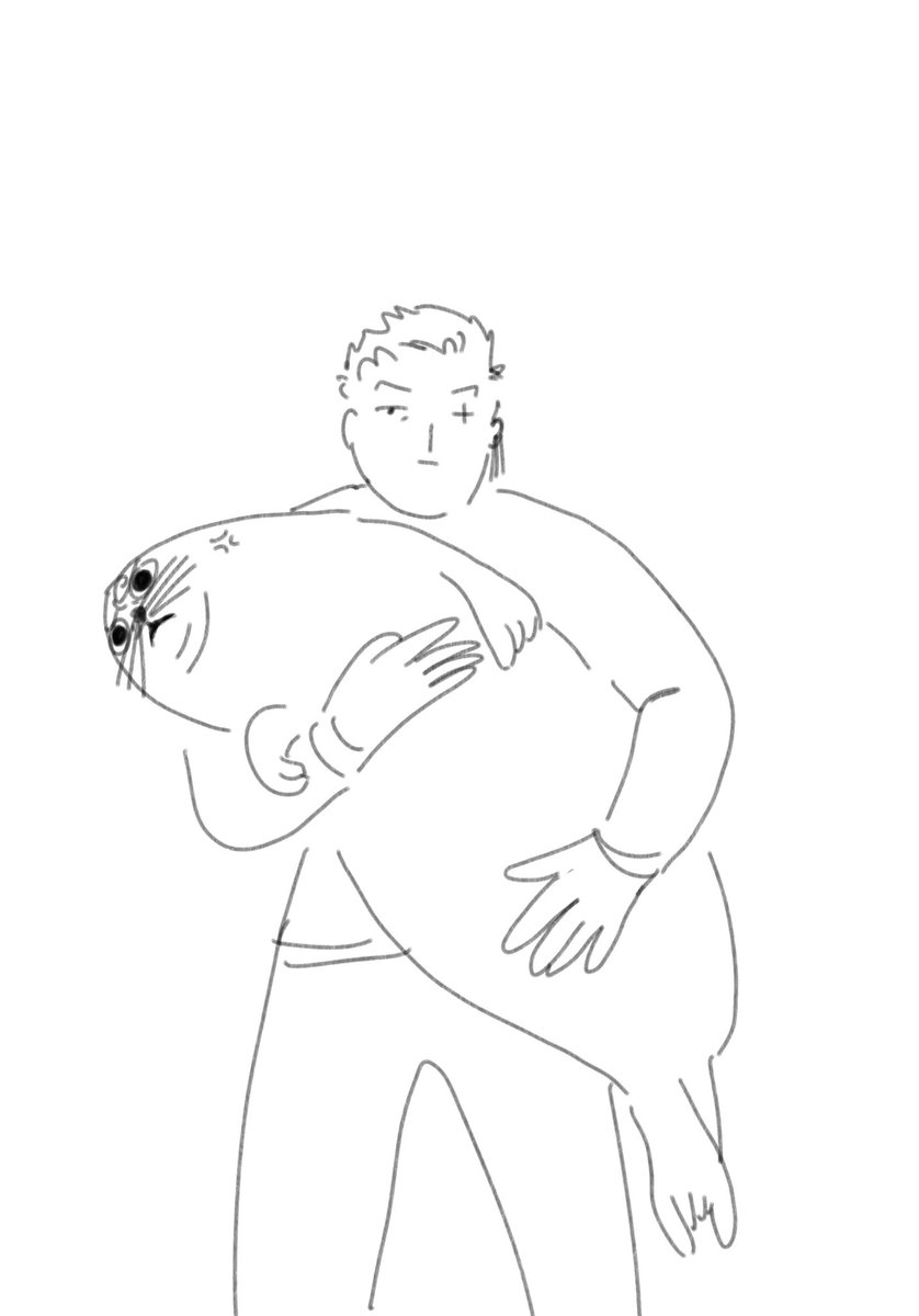 8balldoodles's tweet photo. Oh selkie sanji baby my love my sweet pea there is no way to make you look like anything other than a gentle potato https://t.co/P9A7JMzkxk
