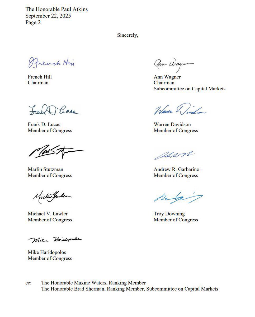 🚨BREAKING

‼️ 🇺🇸 US lawmakers ask SEC to implement President Trump's executive order opening the $12.5 trillion 401k retirement market to crypto.

#Trump #Crypto #CryptoCommunity #CryptoTrading #Bitcoin
