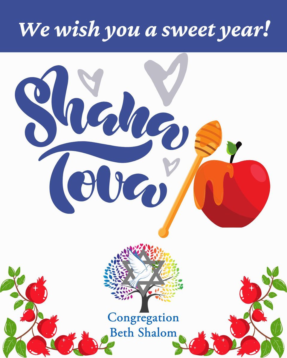 cbs_indy's tweet photo. 🍯🍎 Shana Tova from Congregation Beth Shalom!
As we dip into the sweetness of the new year, we wish you joy, abundance, and connection. May your days be as rich as honey and as vibrant as the tree of life 🌳✨

#RoshHashanah #ShanaTova #CBSIndy #TraditionAndJoy #ApplesAndHoney https://t.co/gP2beeZH27