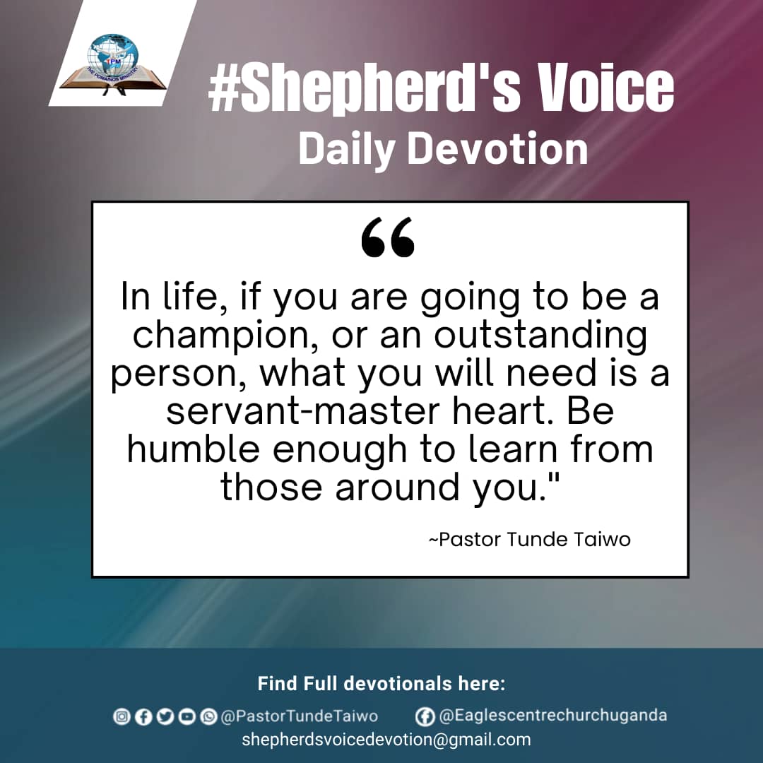 Eaglesccug's tweet photo. It takes a master-servant heart to learn from those around you. 📌
#shepherdsvoice
#dailywisdom https://t.co/Ok9IRrZFaI