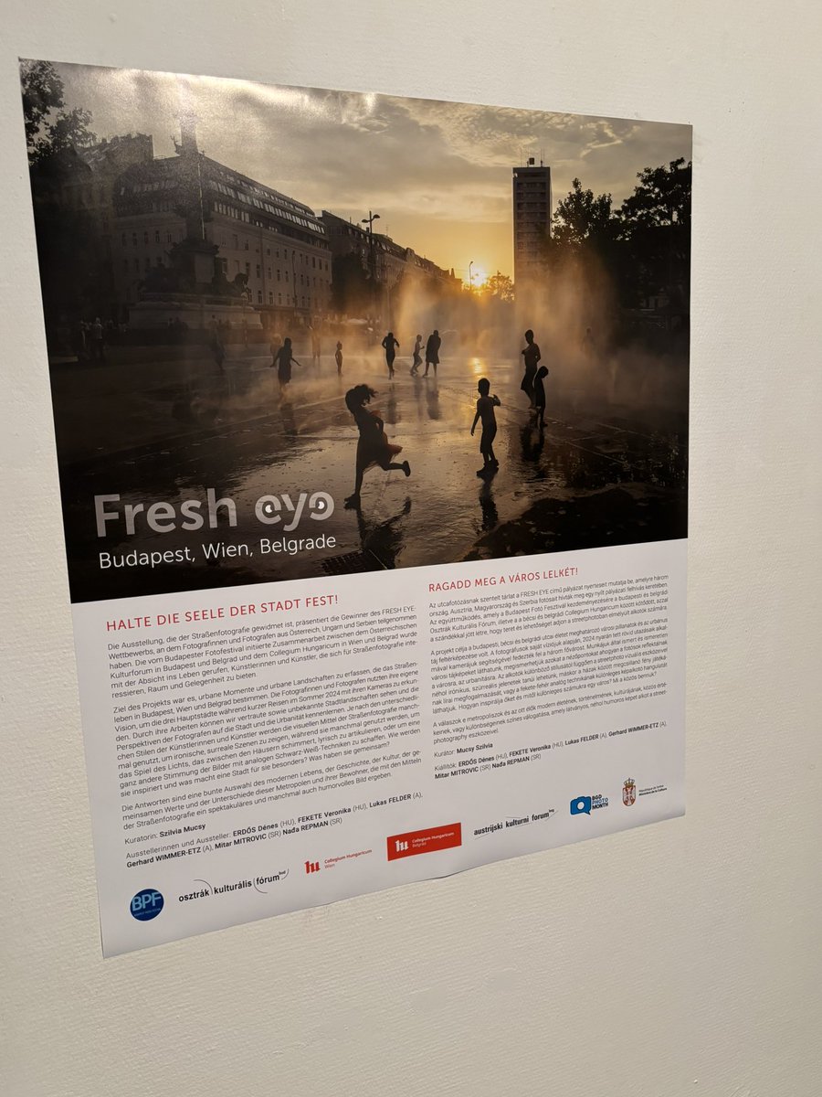 kranebitten79's tweet photo. FRESH EYE - Fotos aus #Wien, #Budapest und #Belgrad in Zusammenarbeit von Collegium Hungaricum Wien und Österreichischem #Kulturforum Budapest @budapestphoto @WienFoto @viennapg https://t.co/z3fXyOPPi8