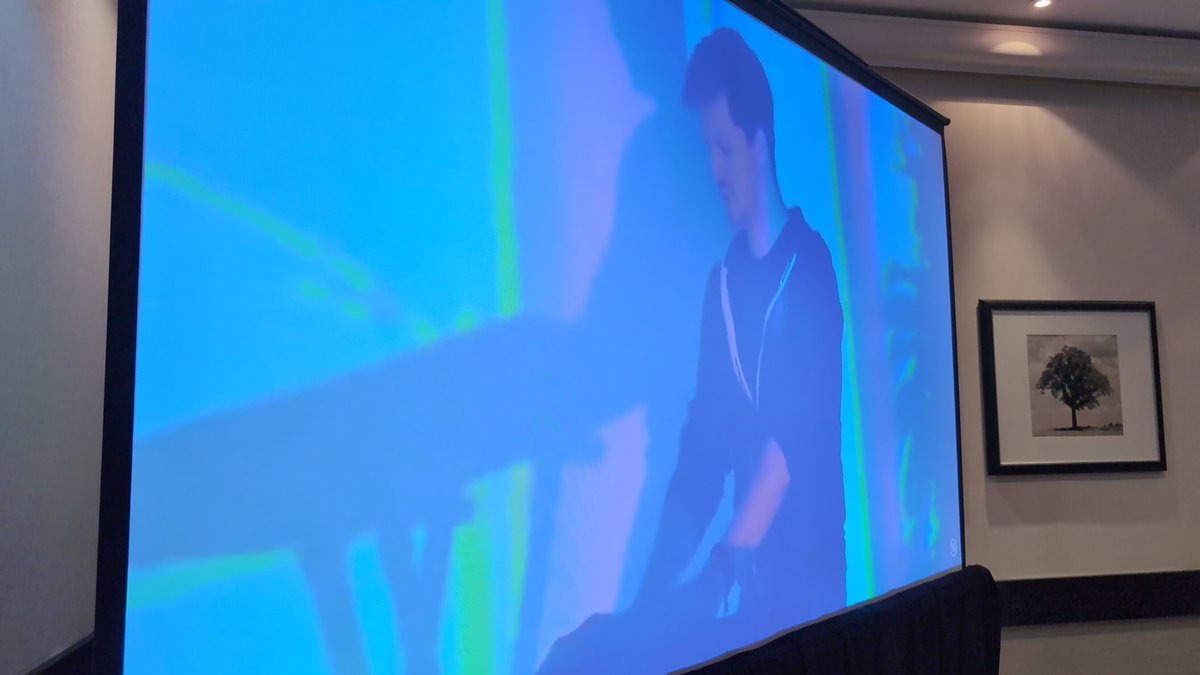 CoilandTalon's tweet photo. If I'm going to test the AV, I might as well play something I enjoy. @subradioband in every breakout room! https://t.co/jrE1G0nsQk
