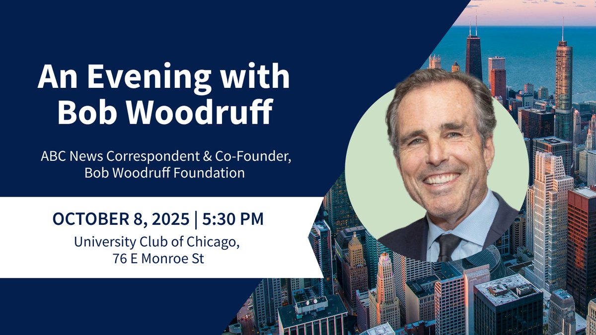 Join us Wednesday, October 8, at the University Club of Chicago for a special evening highlighting our support for veterans, service members and their families in the Chicagoland area. 

➡️ Hear directly from <a href="/BobWoodruff/">Bob Woodruff</a> about his work leading the nation’s largest nonprofit