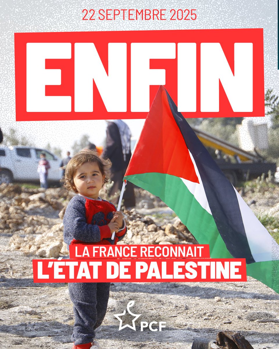 🇵🇸 Après la reconnaissance : imposer un cessez-le-feu, instituer l’État de Palestine sur le terrain.

Aujourd’hui, Emmanuel Macron vient officiellement de reconnaître l’État de Palestine devant l’ONU, aux côtés de 9 autres pays.

👇
