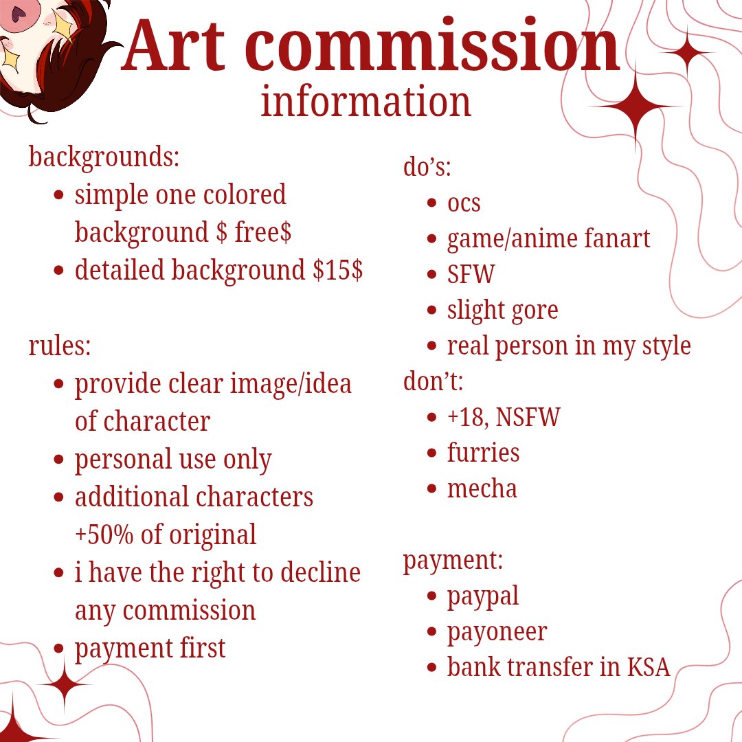 dania_redtail's tweet image. New post for art commission ✨️✨️
If you're interested plz contact me 🙏
بوست جديد لطلبات الرسم ✨️
اذا مهتمين تواصلوا معي ✨️✨️
.
.
#art #arttimelapse #artprocess
#drawingprocess #artcommunity #digitalart #arttok #artcommission
#fyp #fypageシ゚