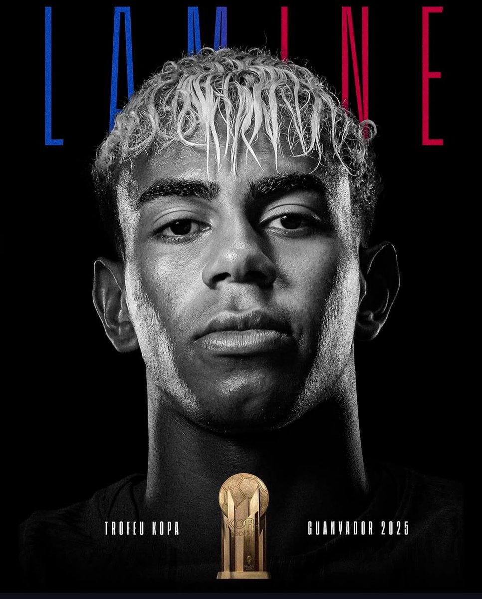 ssssssssssx_'s tweet photo. Lamine Yamal entre dans l’histoire !
Le jeune prodige espagnol a remporté deux fois le Trophée Kopa, une récompense décernée au meilleur jeune joueur du monde. À seulement 17 ans, il montre qu’il est déjà une légende en devenir. Bravo champion ! 👏🔥
#BallonDor #FCBarcelona #psg https://t.co/ZVLhnR8DtN
