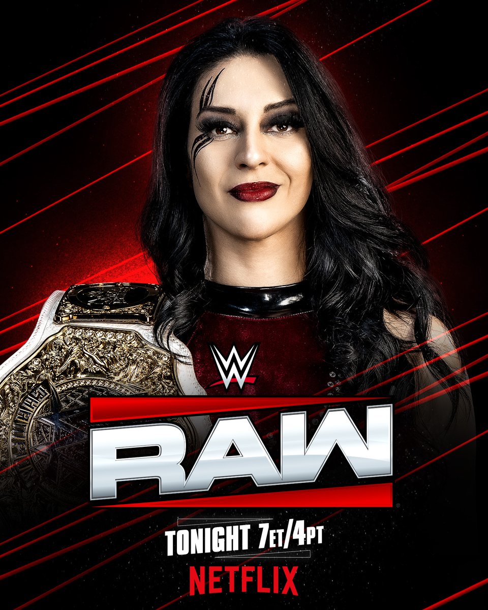 WWE (@wwe) on Twitter photo Fresh off becoming Women's World Champion at #Wrestlepalooza, <a href="/Steph_Vaquer/">Stephanie Vaquer</a> will be in the house for #WWERaw TONIGHT in Evansville!
📺 SPECIAL START TIME OF 7ET/4PT on <a href="/netflix/">Netflix</a> Fresh off becoming Women's World Champion at #Wrestlepalooza, <a href="/Steph_Vaquer/">Stephanie Vaquer</a> will be in the house for #WWERaw TONIGHT in Evansville!
📺 SPECIAL START TIME OF 7ET/4PT on <a href="/netflix/">Netflix</a>