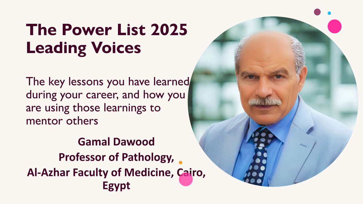 ESDPath's tweet photo. اللهم لك الحمد والشكر والفضل والمنة.
للسنة الثانية يتم إختيارى فى قائمة The Power List 2025
,والصادرة عن مجلة (طبيب الباثولوجى The Pathologist) والتى تصدر عن دار نشر Conexiant europe
إليكم رابط المقال
https://t.co/nIV3RGJeeo https://t.co/1STWOyV3o9