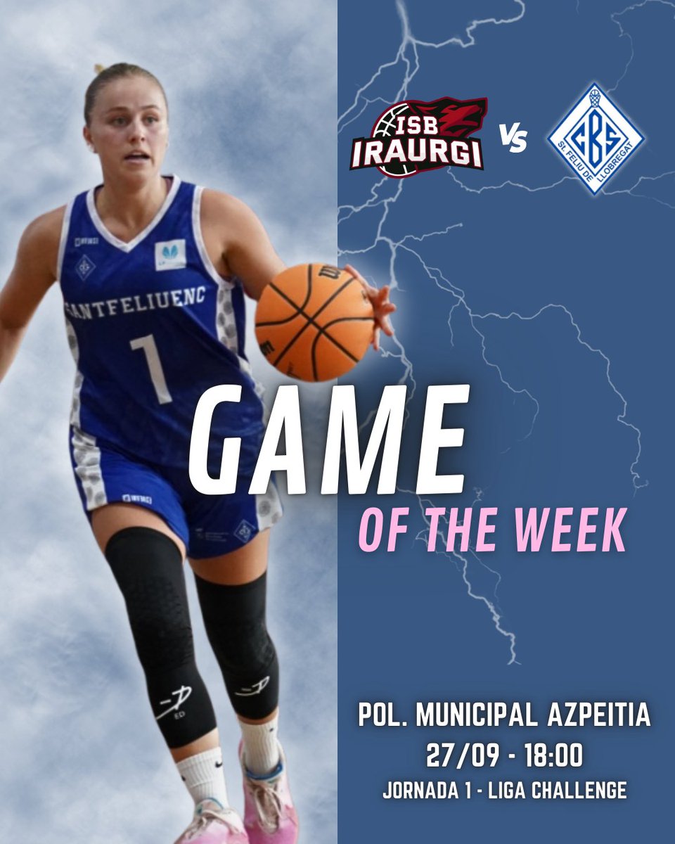 cbsantfeliuenc's tweet image. 🏀 DEBUT DEL NOSTRE CHALLENGE!
📅 Dissabte, 27 de setembre
⏰ 18:00h
📍 Poliesportiu Municipal d’Azpeitia (Guipúscoa)
🆚 ISB Iraurgi Saskibaloia
Som-hi, Santfe!
#CBSantfeliuenc #OrgullCBS #LligaChallenge #inverseteams