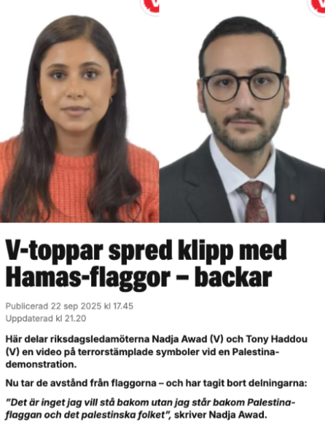 Ögontjänare. Terroristkramare. Ska givetvis inte sitta i Riksdagen.