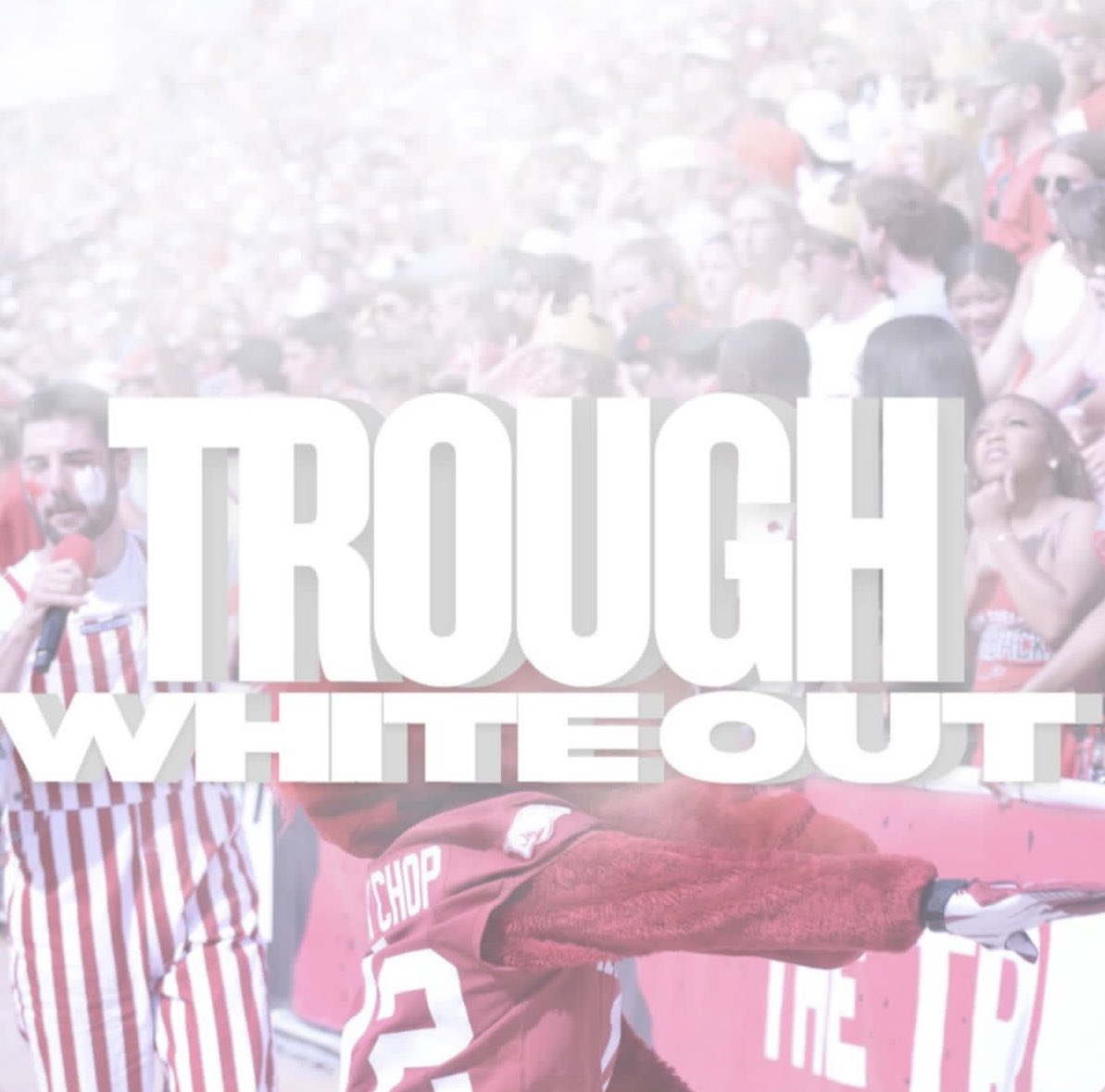 With the Stripe Out v Notre Dame it means there is a #WhiteOut in the Trough!! See you there, loud and rowdy. ⚪️⚪️
