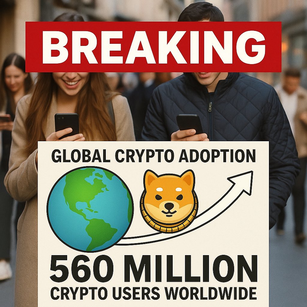 RareInugem's tweet photo. 🚨 BREAKING: Global crypto adoption is rising faster than ever! 🌍💎
Over 560 million people now own crypto worldwide — and the curve is only going up 📈🚀
Are you early enough? 👀

#CryptoNews #Blockchain #DeFi #RGEM #GemFamily https://t.co/z3sdHQxxOo