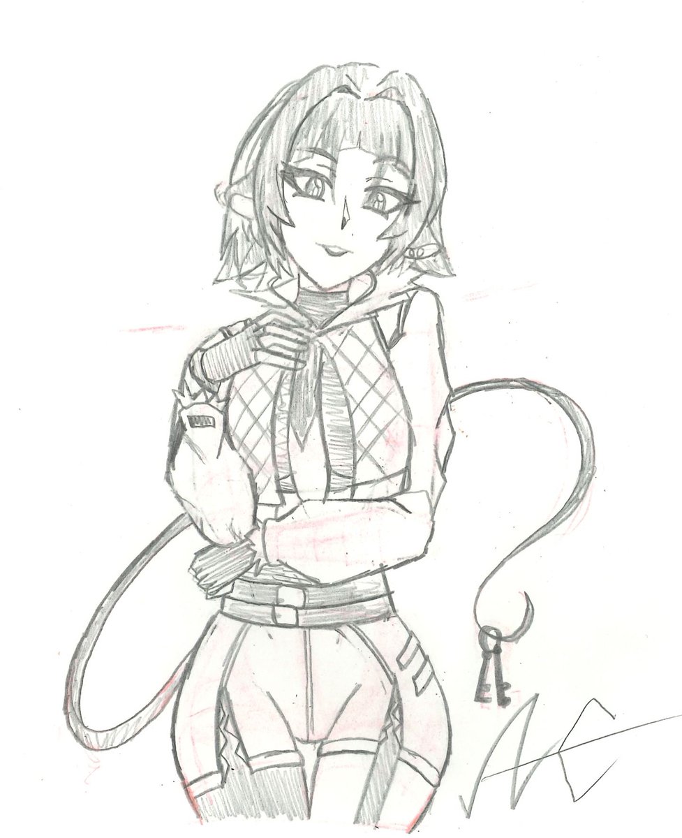 ArcCryptid's tweet image. A quick 1 hour sketch of Jane Doe, I feel it could be better, however I wanted to still get it done

#zzz #janedoezzz #sketch