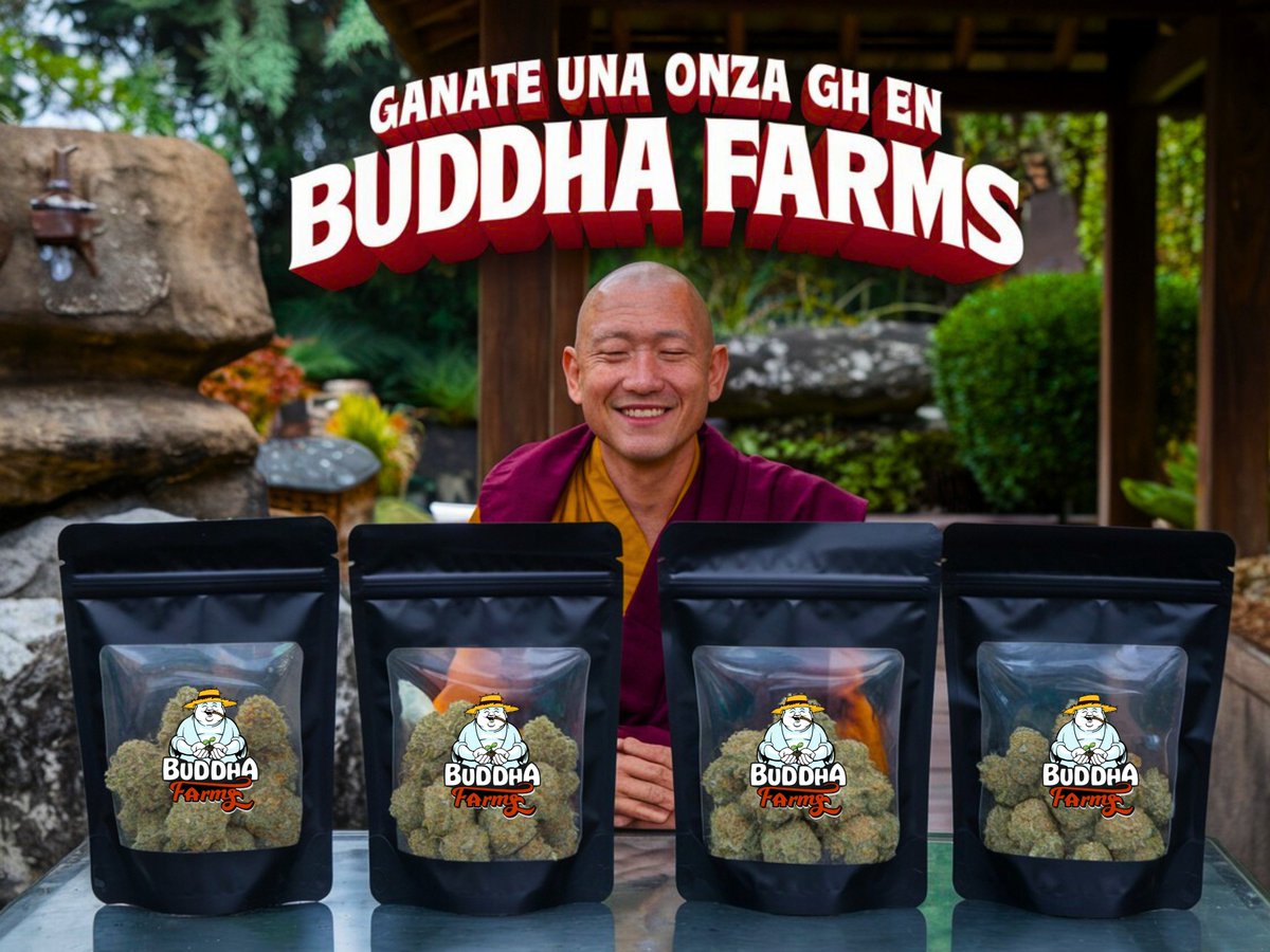 ⛩️SORTEO 420 CON BUDDHA🥦
Queremos que 2 de ustedes se lleven 1 Onza Greenhouse hasta su casa! 🫡🌿 Los ganadores se escojeran entre los likes y RT de este post! 🏮🏆🍀
El viernes a las 06:00 Pm sabremos quienes ganaron! 🎉 Suerte a todos
#giveaway420 #mexico #cannabis