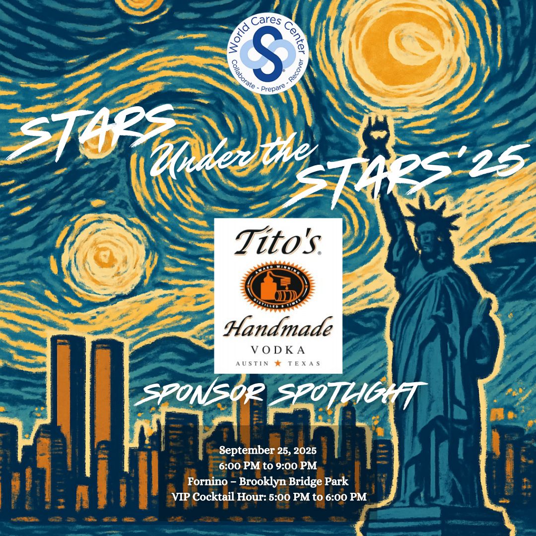 Join us for Stars Under the Stars! 🌟 We're proud to feature <a href="/TitosVodka/">TitosVodka</a>, supporting communities through Love, Tito’s. Get your tickets now! Learn more: worldcares.org/2025-celebrate…