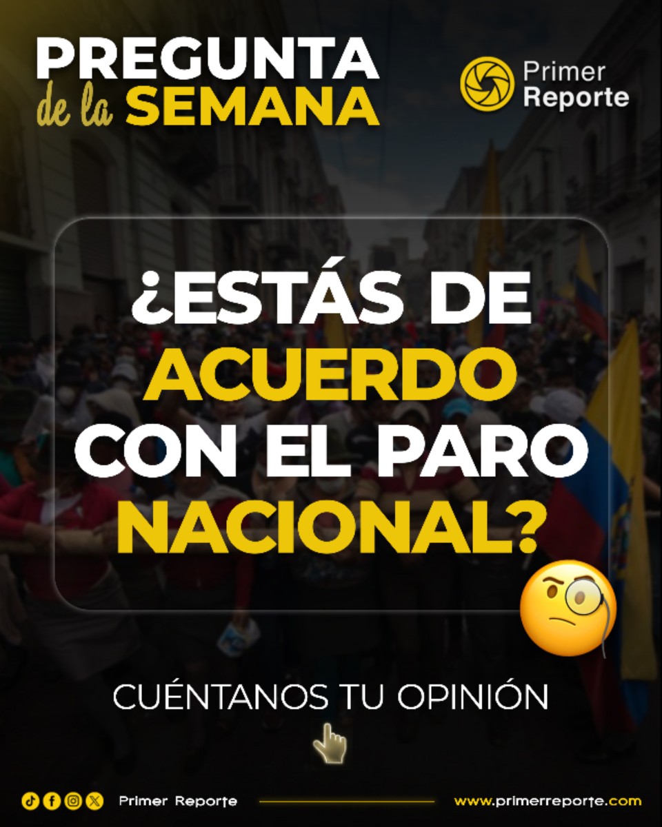 primereporte's tweet photo. 📌 Pregunta de la semana:

¿Apoyas o no el paro nacional? 🚩🤔

Tu opinión cuenta. 💬 Participa y cuéntanos qué piensas sobre esta medida de protesta que marca la agenda nacional.

👉 Más detalles en https://t.co/uxBtdWHgmx

#PrimerReporte #ParoNacional #Ecuador #OpiniónCiudadana https://t.co/uNTy7mJJtA
