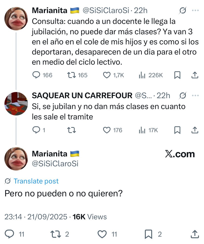 Jajajaj no puede ser ni el concepto de jubilación manejan