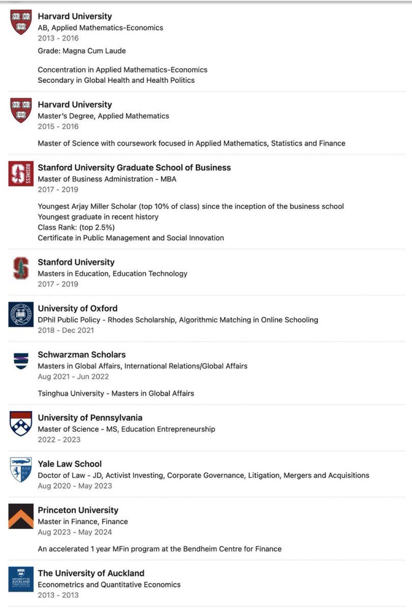 LinkedinFlex's tweet image. This guy collecting degrees like they’re infinity stones