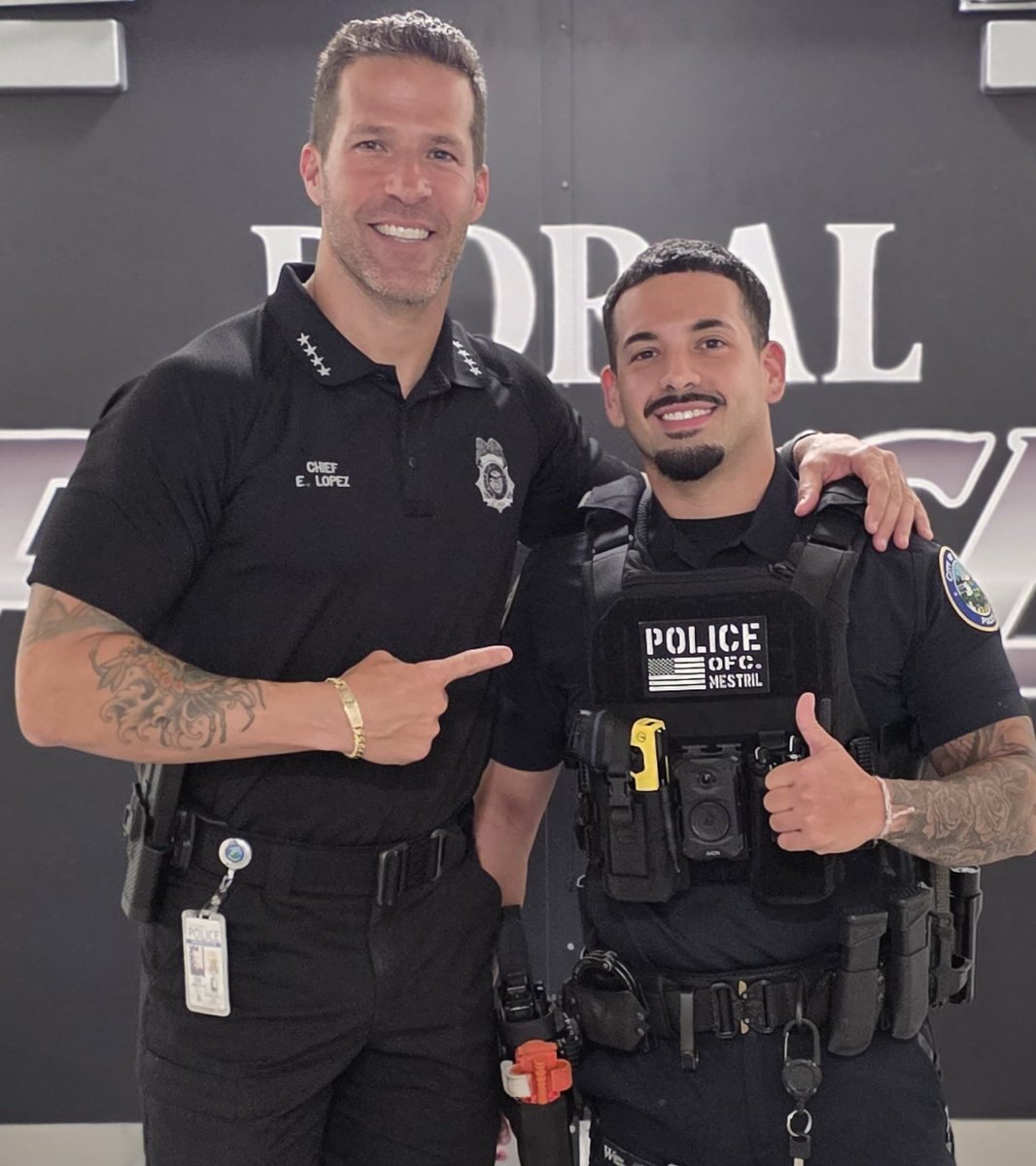 Ofc. Mestril, always smiling and always ready! 💙 #BackTheBlue