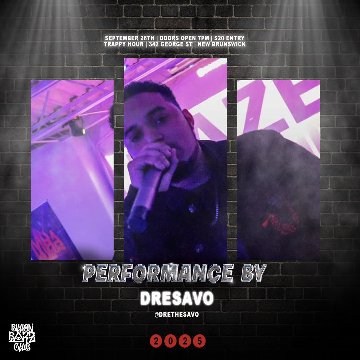 DreSavoo's tweet photo. #Nj WE OUTSIDE SEPT 26th 
@ Trappy Hour In New Brunswick Lets Go up &amp; Have Some Fun ‼️‼️‼️🗣️🗣️🗣️🗣️🗣️📈 #artistshowcase #NewJersey #music #HipHopMusic #nightlife #trappyhour #billionzbarsclub https://t.co/F1mzQqZrRO
