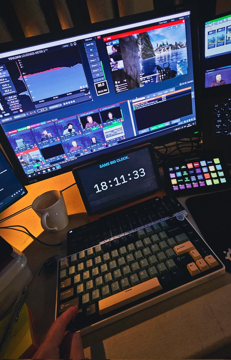 Sam_Deans's tweet image. 🎥 ESPORTS REMOTE PRODUCTION! 🖥️
Living in Dubai but still Directed the PUBG Tier-1 regionals 🇪🇺 PEC + 🇺🇸 PAS Grand Finals!
All powered by my self-designed cloud broadcast system, letting crew + talent work seamlessly across Dubai, EU & NA 🌍
#esports #broadcast #PUBG #vmix