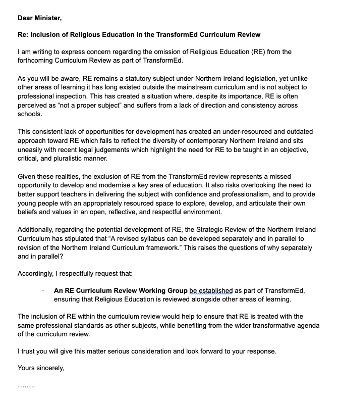 NI Education Forum tweet media