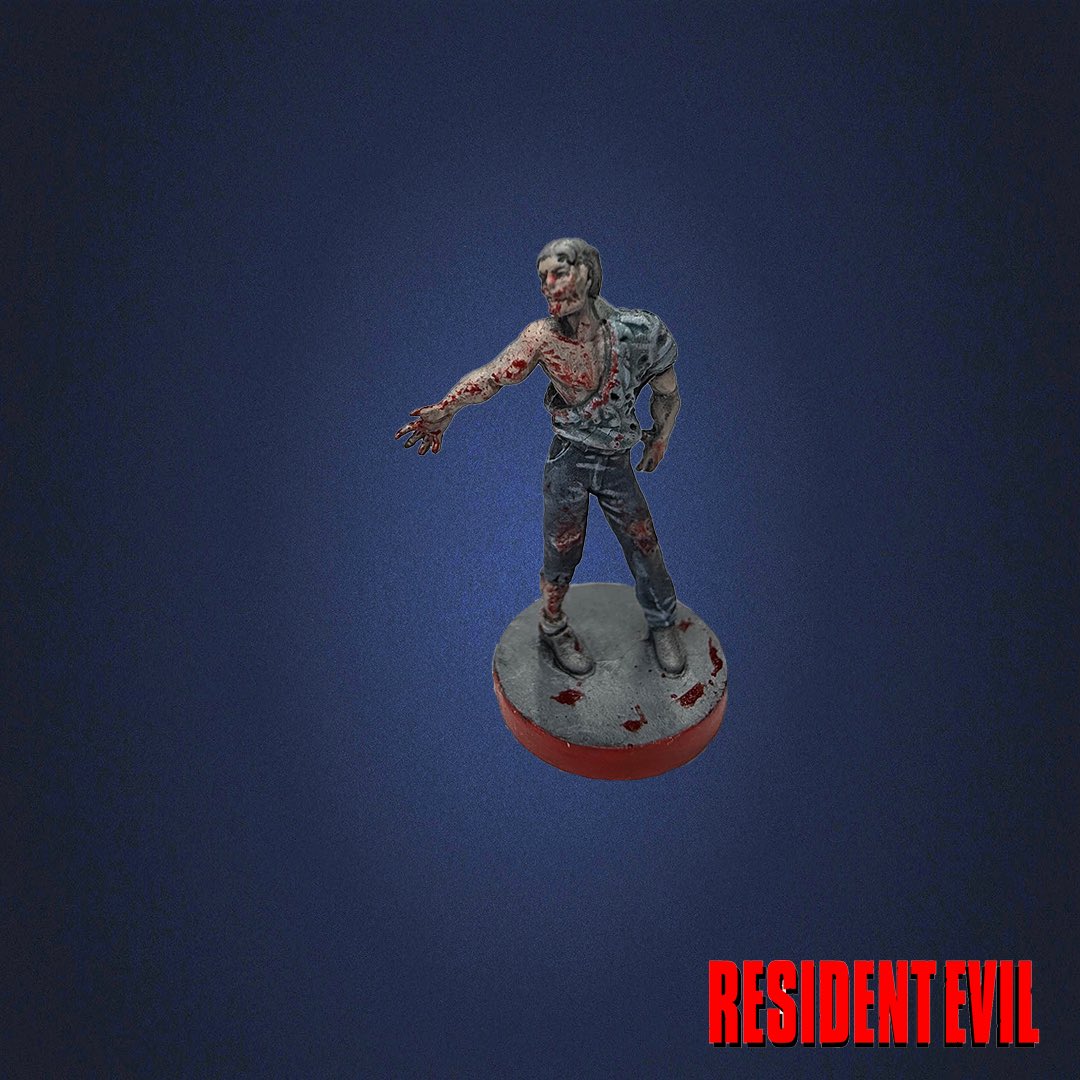 RiftOut's tweet image. Resident Evil 3 Boardgame another Zombie Type 2 painted