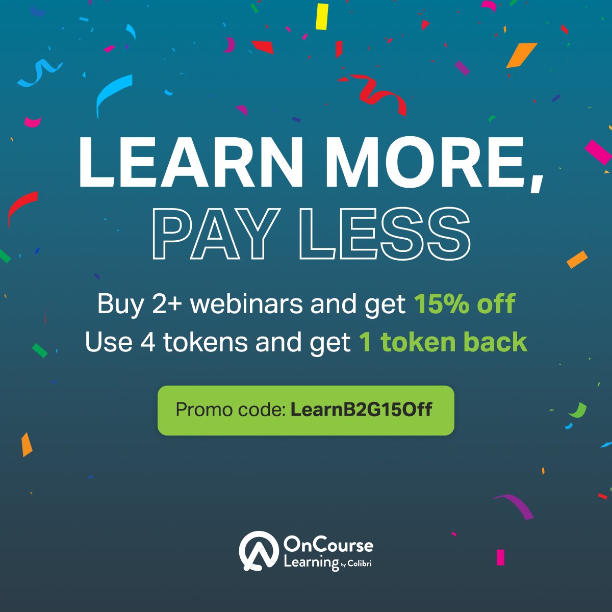 OnCourseFS's tweet image. Expand your skills and save BIG!
Buy 2 or more webinars—or any live or on-demand product—and get 15% off with code LearnB2G15Off. Offer valid until October 14.
Save now: shorturl.at/rMPLj