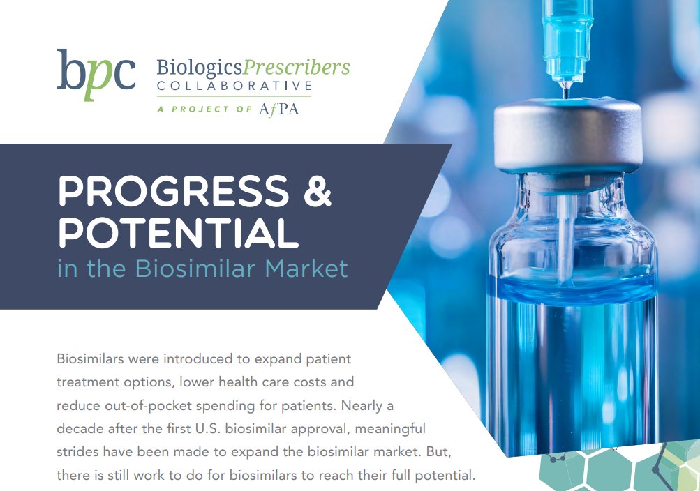 Biosimilars were introduced to expand treatment options, lower health care costs, and reduce patient spending. Progress has been made, but there is still work to do for biosimilars to reach their full potential.

Learn more: bit.ly/3VrLjIn