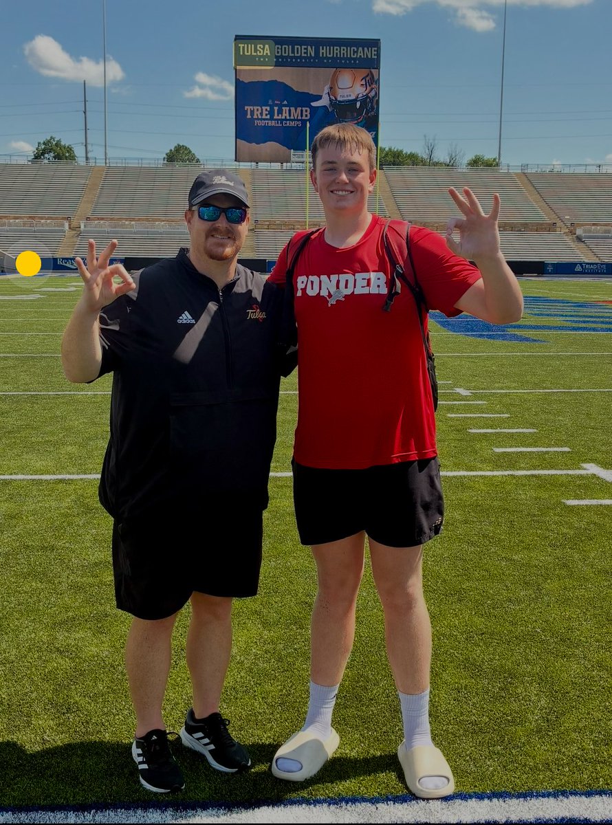 Henry Angeley (@henry_angeley) on Twitter photo 🏈Tulsa Football is on the rise!!! 🔥
Huge thanks to <a href="/jscelfo66/">Coach Joe Scelfo</a> for the invite to this weekend’s <a href="/CoachTreLamb9/">Tre Lamb</a> <a href="/TulsaFootball/">Tulsa Football</a> 🌀game.Can’t wait to watch that offensive line pave the way for big rushing yards 💪and give the QB all day to sling it. #ReignCane #firstoffer 🏈Tulsa Football is on the rise!!! 🔥
Huge thanks to <a href="/jscelfo66/">Coach Joe Scelfo</a> for the invite to this weekend’s <a href="/CoachTreLamb9/">Tre Lamb</a> <a href="/TulsaFootball/">Tulsa Football</a> 🌀game.Can’t wait to watch that offensive line pave the way for big rushing yards 💪and give the QB all day to sling it. #ReignCane #firstoffer