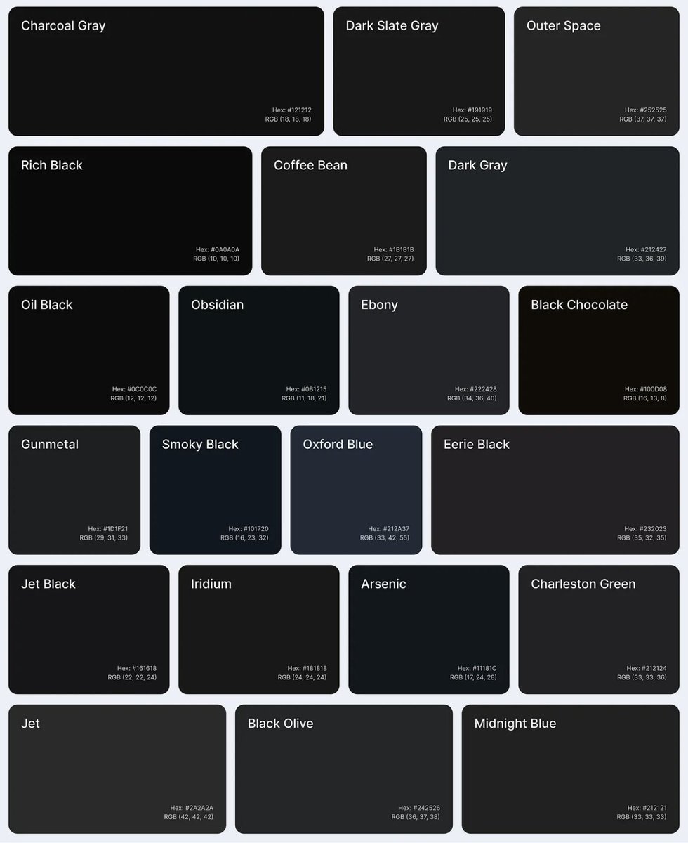 UiSavior's tweet image. Alternatives to Pure Black (#000000) and Pure White (#FFFFFF) for Text and Backgrounds.