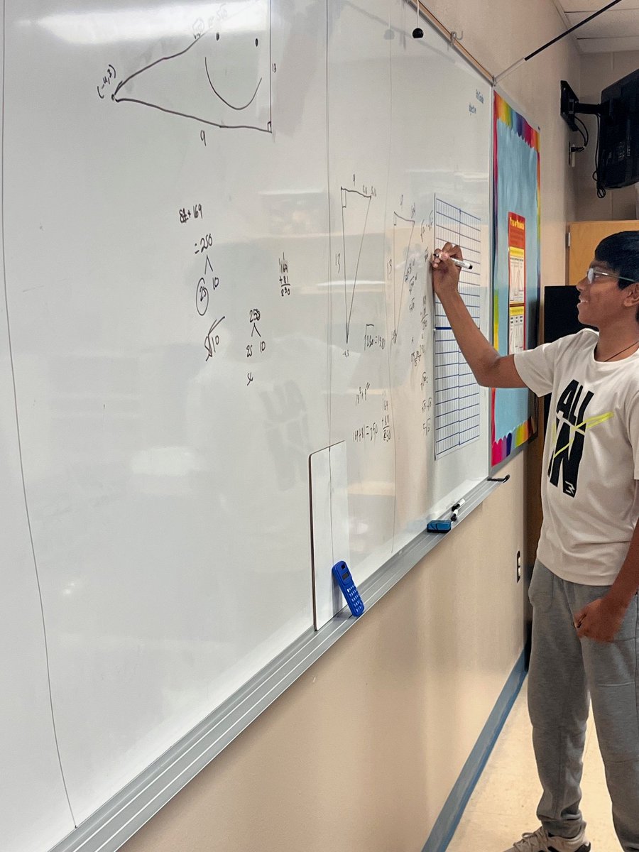 MrsCookMSMath's tweet image. I love when my students get to see how their peers approach the same problem. It was a great Monday! #NorthsideUnstoppable