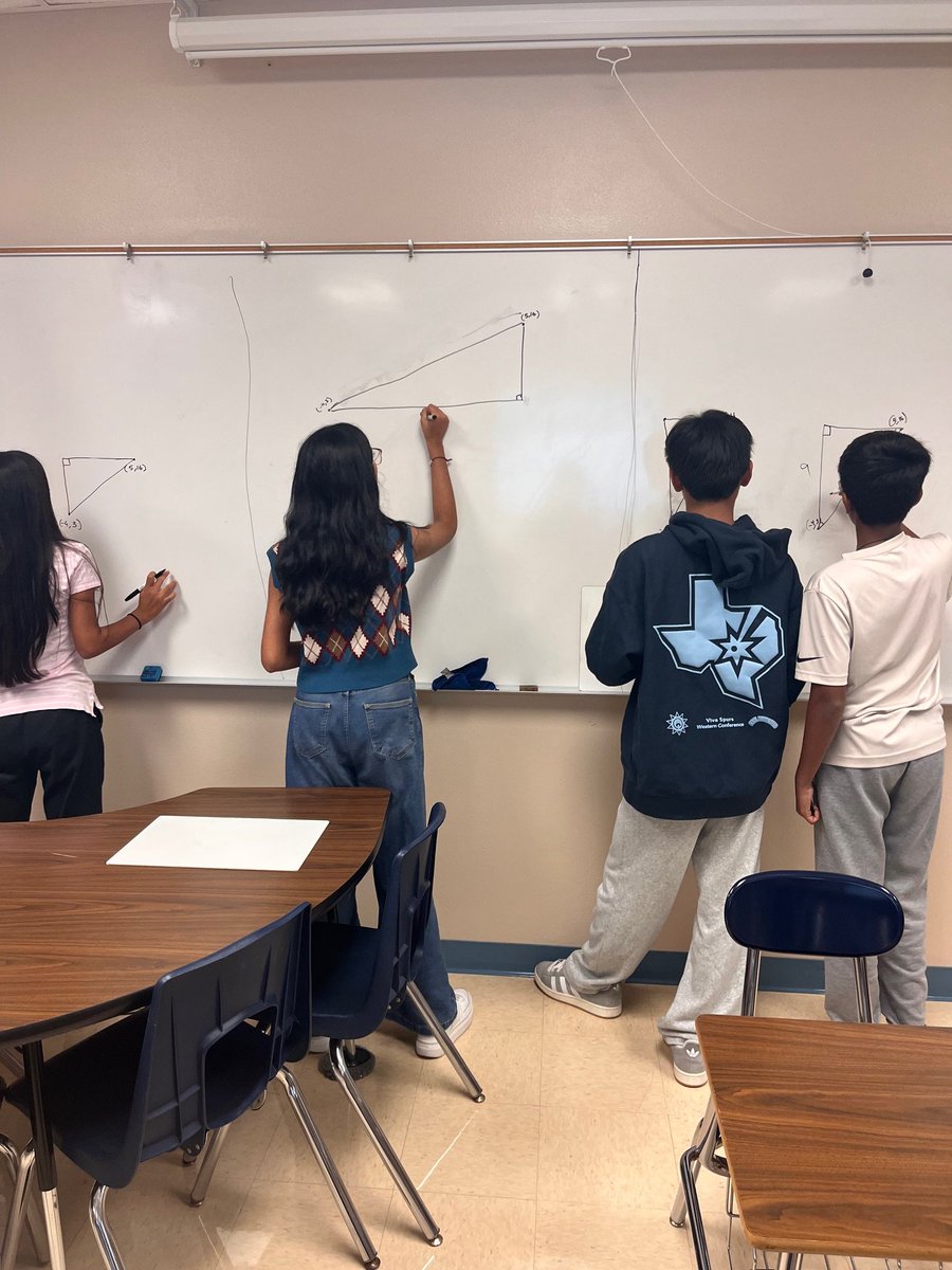 MrsCookMSMath's tweet image. I love when my students get to see how their peers approach the same problem. It was a great Monday! #NorthsideUnstoppable