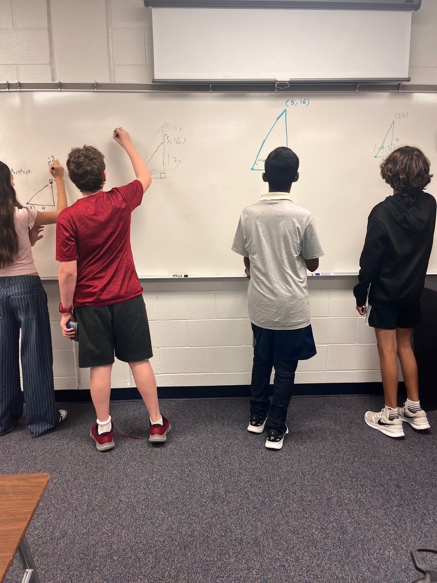 MrsCookMSMath's tweet image. I love when my students get to see how their peers approach the same problem. It was a great Monday! #NorthsideUnstoppable