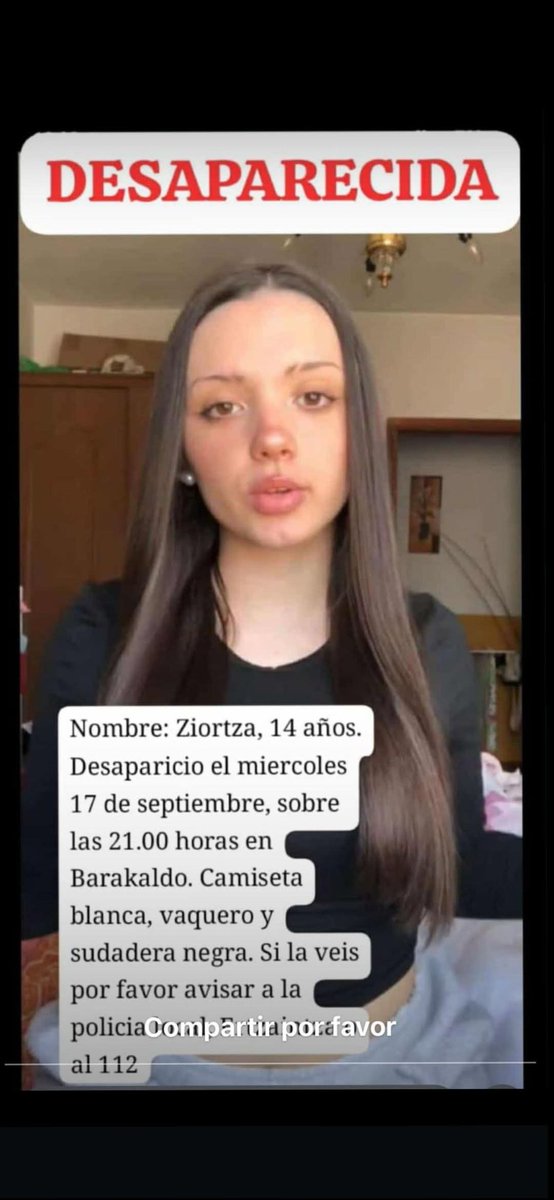 una chica desaparecida en barakaldo vizcaya